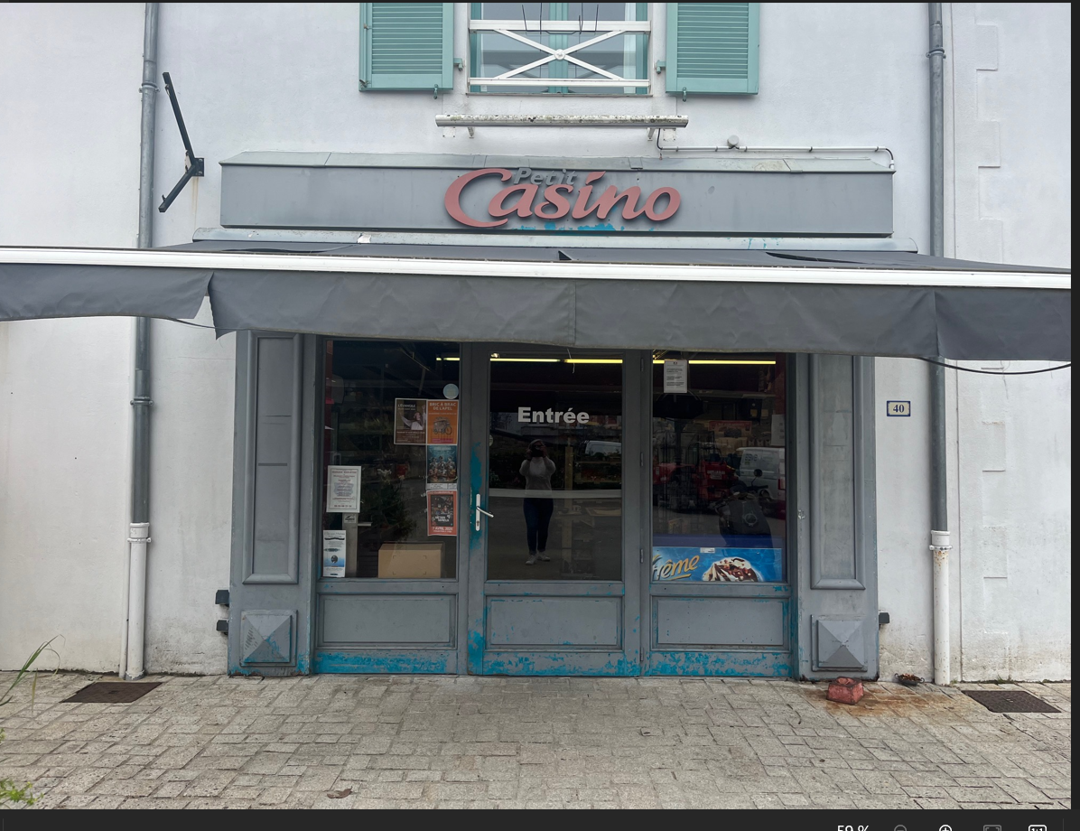 Peinture sur boiserie Ile aux Moines avant.